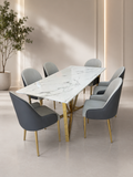 Marble Dining Table – 180 × 90 cm